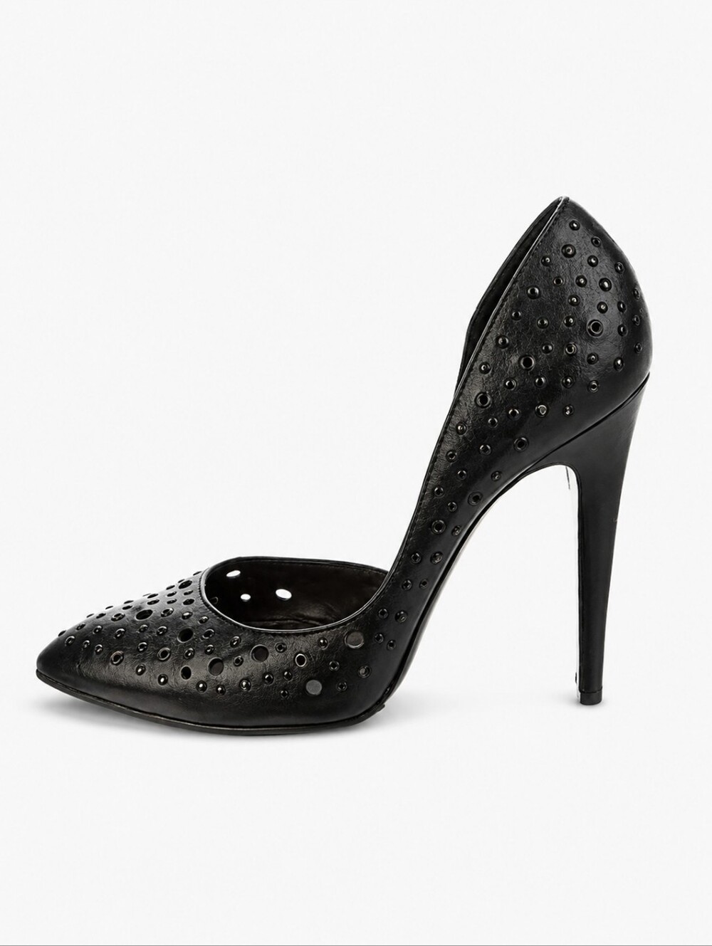 BOTTEGA VENETA | Eyelet D’Orsay Stiletto Pumps • Black • EU 39 / US 9